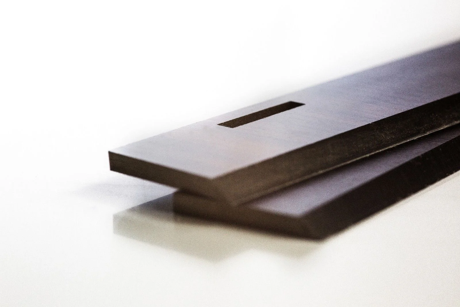 2x Hobelmesser für Record Power DMP106 Typ 2 – 260x20x3mm – mit Schlitznut