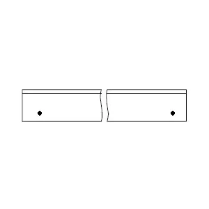 6x Hobelmesser für Leitz 180x30x3mm HSS mit 2 Gewinden